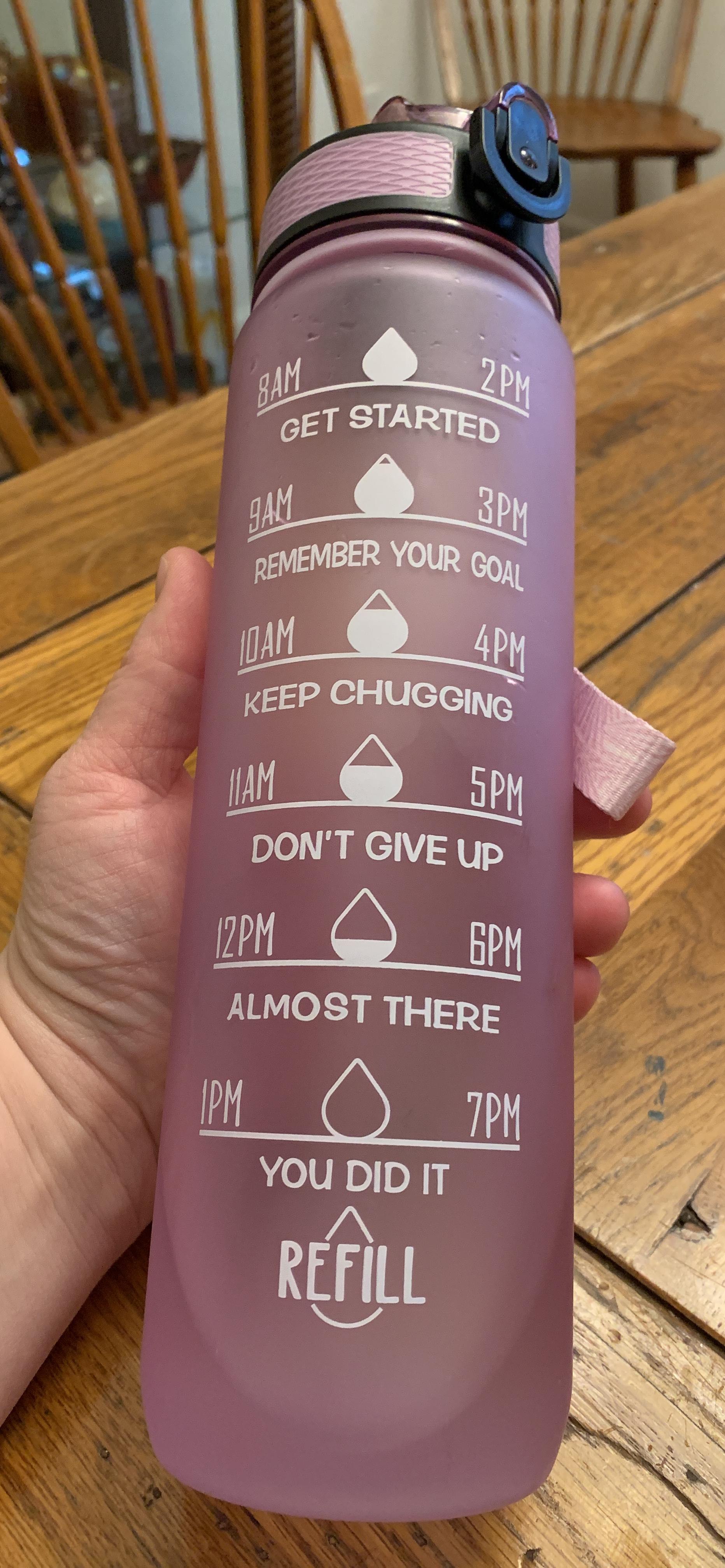 Water Bottle with Time Marker